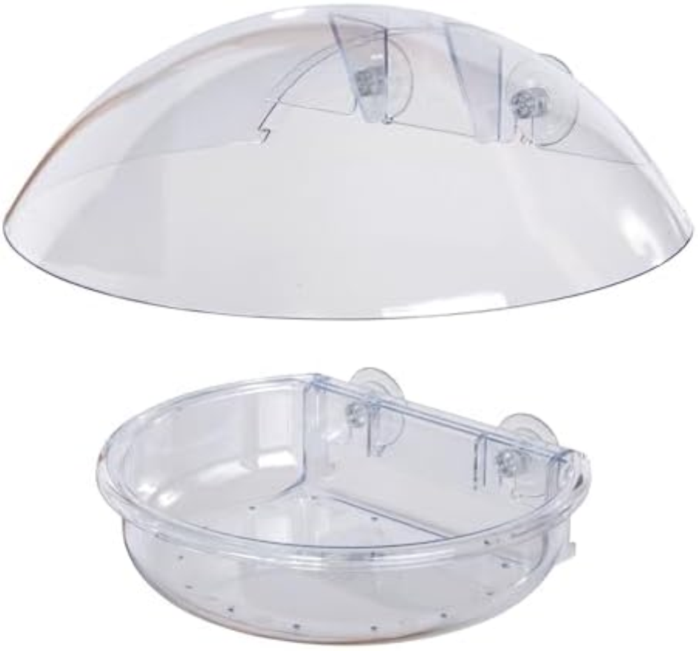 Jacobi Jayne I Love Robins - Mangiatoia per Uccelli, Facile da Pulire, Colore: V