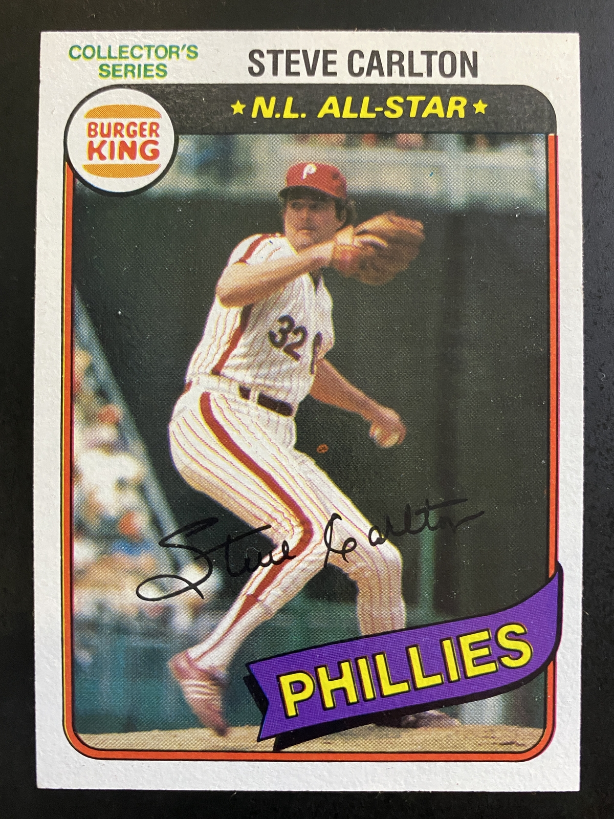 Steve Carlton 1980 Topps Burger King Baseball Philadelphia Phillies #2