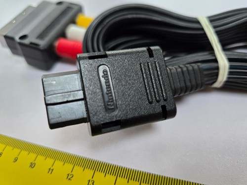 NINTENDO GAMECUBE OFFICIAL GENUINE COMPOSITE AV SCART TV CABLE LEAD ADAPTER RCA - Picture 2 of 3