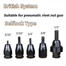1/2” 3/16" Pneumatic 5/16" 1/4" 3/8" Rivet Nut Gun Pull Setter Air Selflock Head