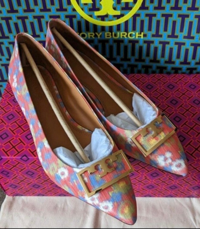 Tory Burch Gigi 20mm pointy toe flats size 7 NIB | eBay