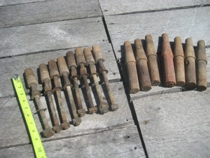 Lote De 15 Vidro Antigo Poste Telegrafo Isolador Suportes Post Mount Hardware Ebay