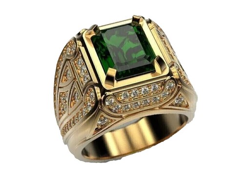 Montre-bracelet Homme 45 Mm Joe Rodéo - Lunette Vert émeraude, Boîtier Plaqué Or, Quartz, étanche 30m