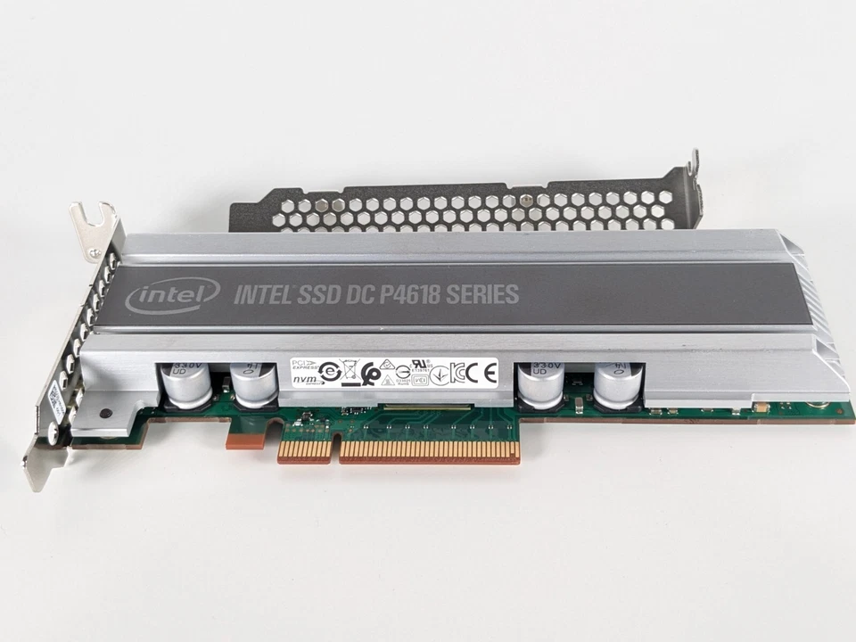 New SSDPECKE064T8S Intel DC P4618 6.4TB HHHL PCIe NVMe TLC SSD Oracle 7361454 - Image 3 of 4