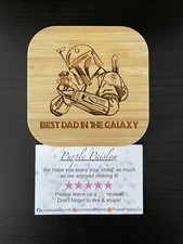 Image of Personalised Wireless Bamboo Phone Charger - Ideal Father's Day Present