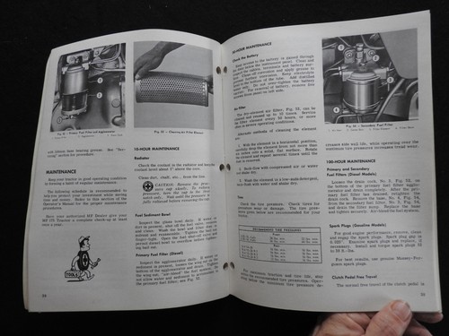 GENUINE 1964-1975 MASSEY-FERGUSON MF175 MF 175 TRACTOR OPERATORS MANUAL GOOD - Picture 7 of 8