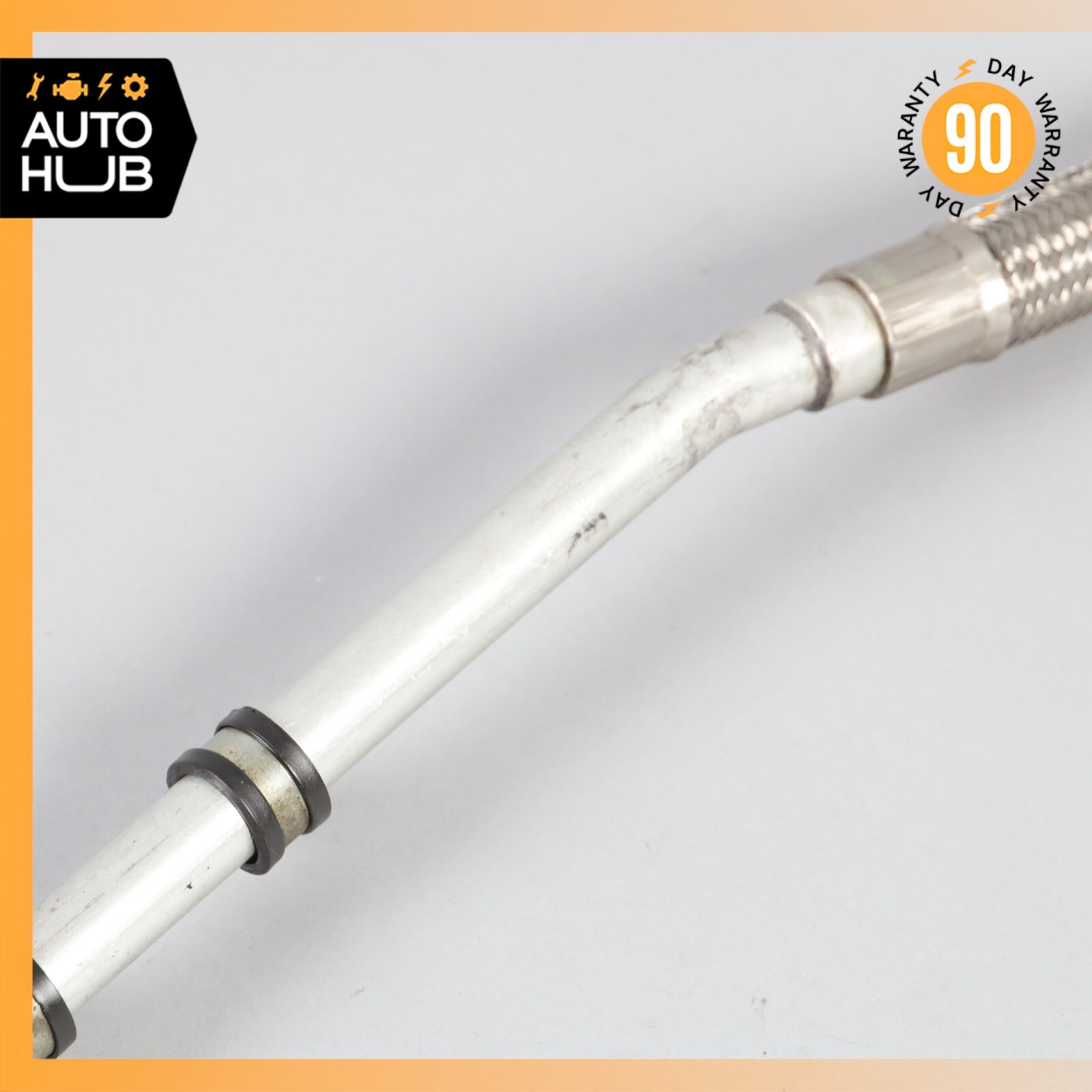 05-07 Maserati Quattroporte M139 F1 Engine Heat Exchanger Oil Feed Line OEM