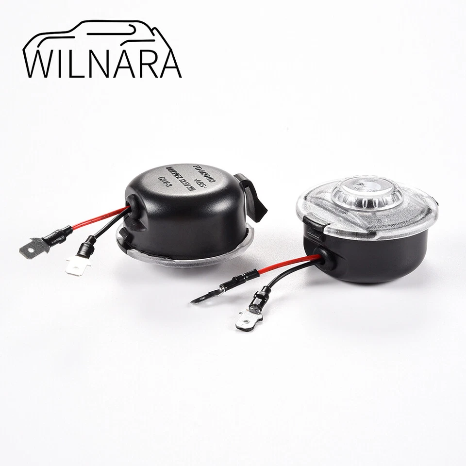 Luces de sombra de bienvenida de espejo retrovisor lateral LED HD de 2 piezas para Ford Taurus 2000-2019 Foto 4 de 4