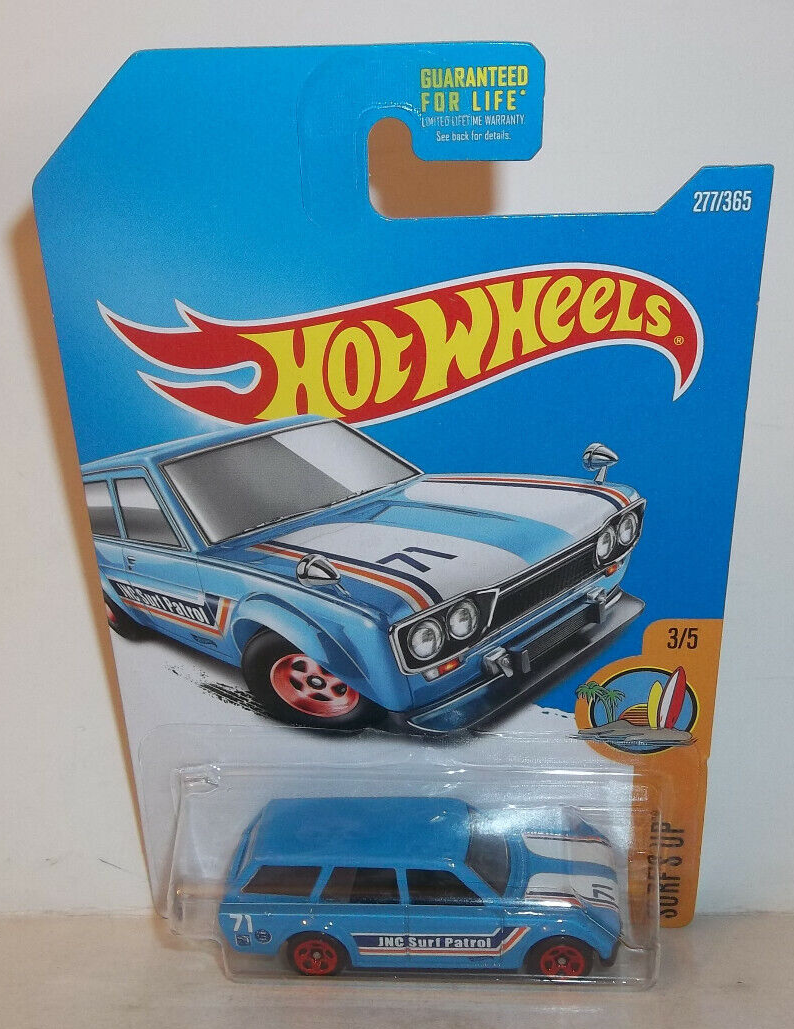 2017 HOT WHEELS HW SURF'S UP 3/5 LIGHT BLUE '71 DATSUN