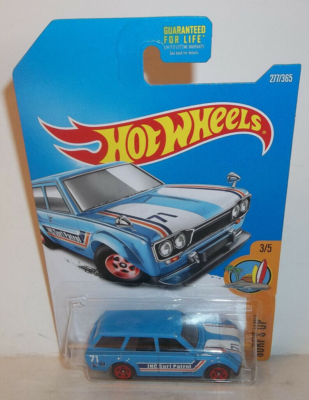 2017 HOT WHEELS HW SURF'S UP 3/5 LIGHT BLUE '71 DATSUN BLUEBIRD