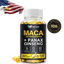 Maca Root Capsules 10000mg Vegan Pills Peruvian Maca Extract for Men Women