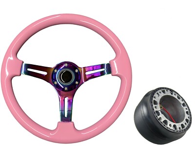 Pink Neo Chrome TS Steering Wheel + Boss Kit for LEXUS 034 | eBay