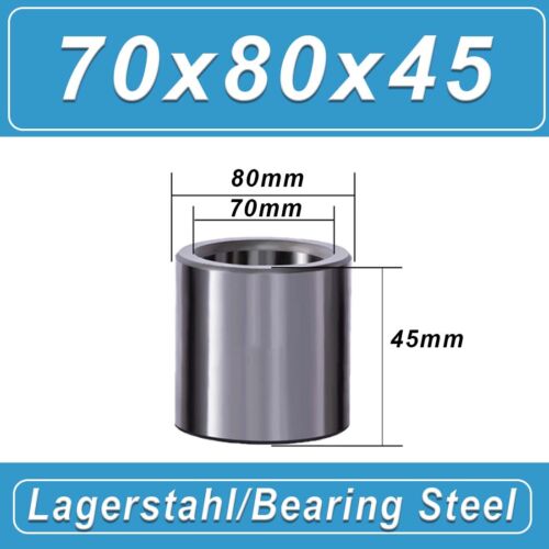 Lager Stahlhülse Buchse ID 70/72/75-130mm verschleißfeste Abstandshalter - Bild 22 von 154