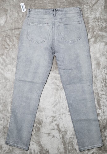 Old Navy Vintage Slim Gray High Rise Straight Leg Jeans Womens Size 6 - Picture 3 of 17