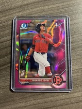 2022 Bowman Chrome Prospects Fuchsia Lava Ref  /199 Eduardo Lopez #BCP-134 B8