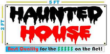 HAUNTED HOUSE BANNER Sign NEW Larger Size Best Quality for the