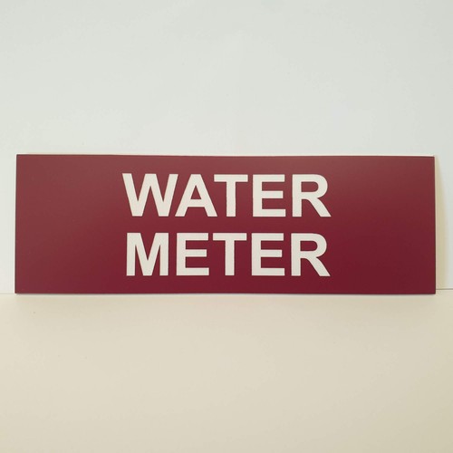 Water Meter Sign Plaque Cupboard Utility Room Shed - Picture 138 of 230
