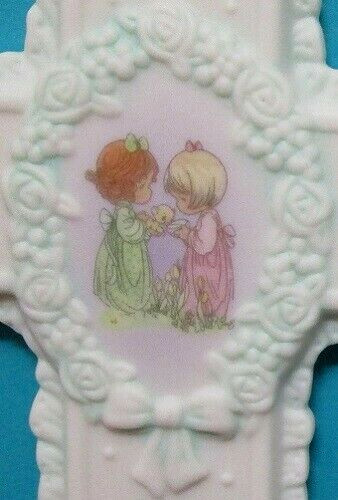 🎁 RARE PRECIOUS MOMENTS CROSS So Glad God Has Blessed Me With A Friend Like You - Bild 2 von 4