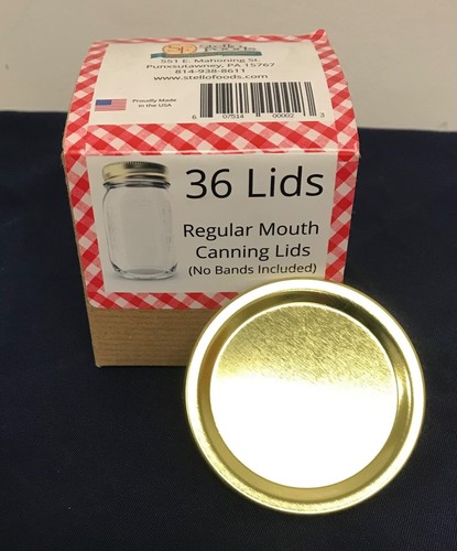 NEW 36 ct Regular Mouth Canning Lids BANDS NOT INCLUDED