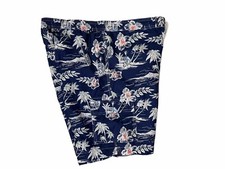 Chaps Ralph Lauren Swim Trunks Mens XL Shorts Mesh Liner Drawstring Blue EUC