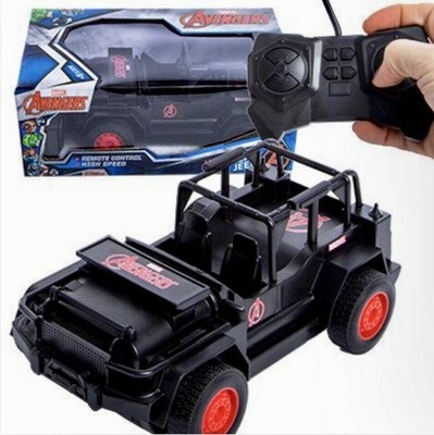 blue remote control jeep