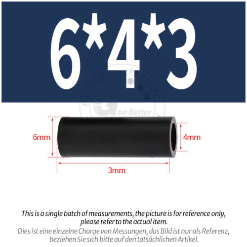 Black Nylon Standoff Plastic Spacers Washers M3 | M4 | M5 | M6 | M8 | M10 | M12 - Picture 56 of 230