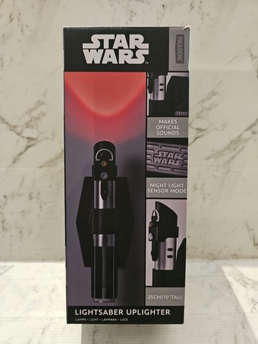 Star Wars Lightsaber Uplighter Red Darth Vader Up Light Lamp w Sound Wall Sconce - 第 1/4 張圖片
