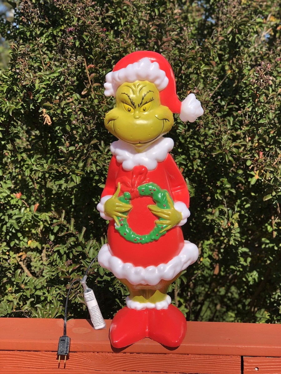 24inch Grinch Blow Mold Outdoor Christmas Decor Porch Yard Lighted