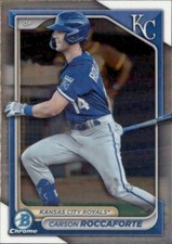 2024 BOWMAN CHROME PROSPECTS CARSON ROCCAFORTE KANSAS CITY ROYALS #BCP-33