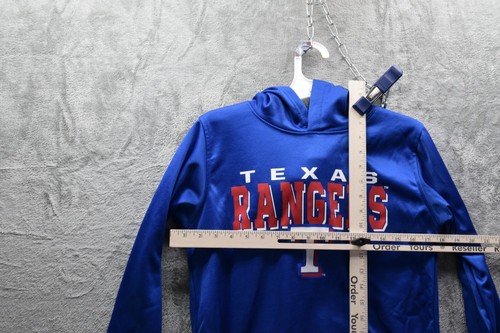 MLB Texas Rangers Boys' Poly Hooded Sweatshirt, Size L, New - Picture 6 of 9
