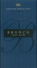 1995 Ford Truck Bronco Owners Manual