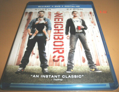 Neighbors 1 blu ray dvd Rose Byrne Zac Efron Seth Rogen Dave