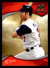 2009 Upper Deck Icons #57 Joe Mauer Card Minnesota Twins