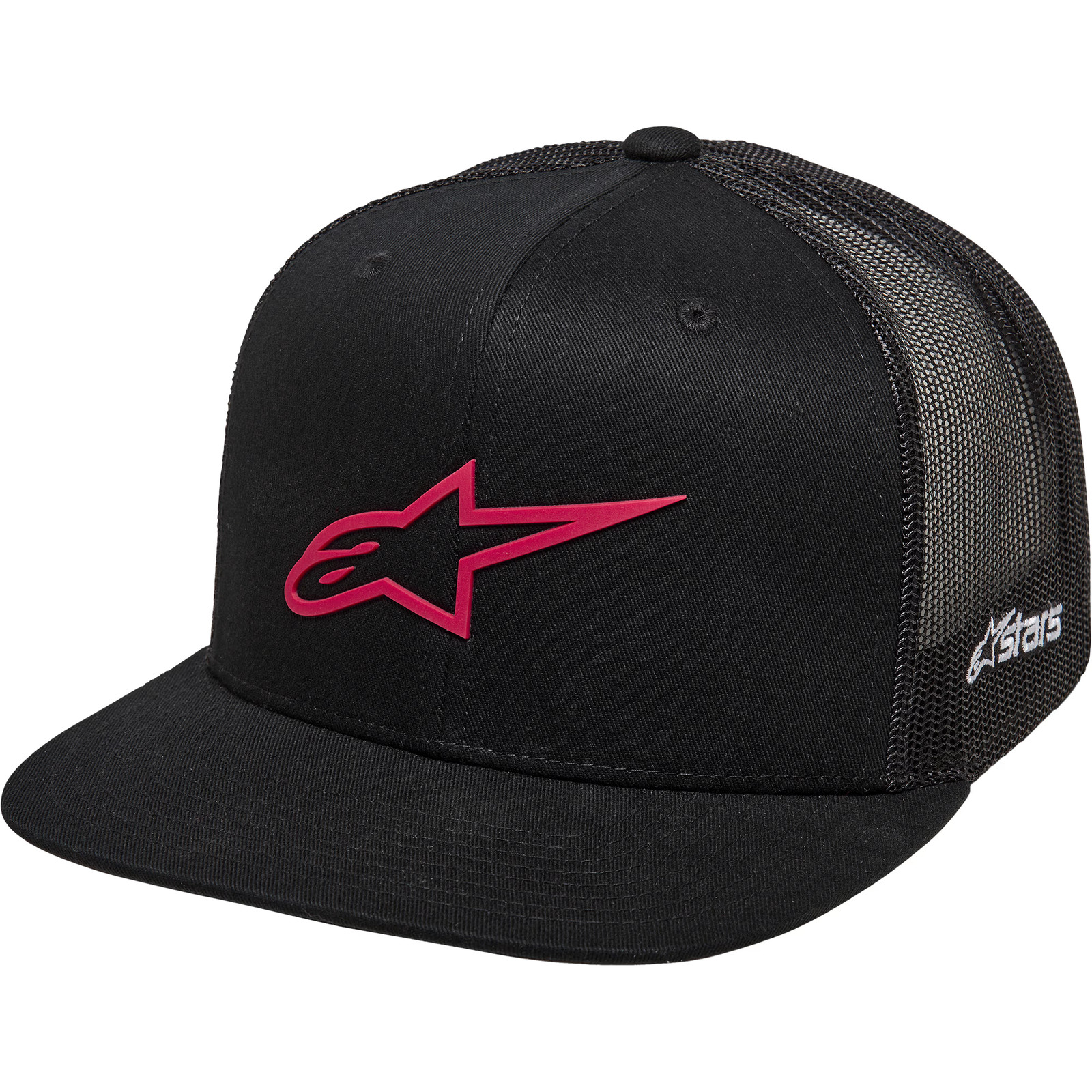 Alpinestars Casual Wear 3D Ageless Trucker Hat Baseball Cap - Black / Red