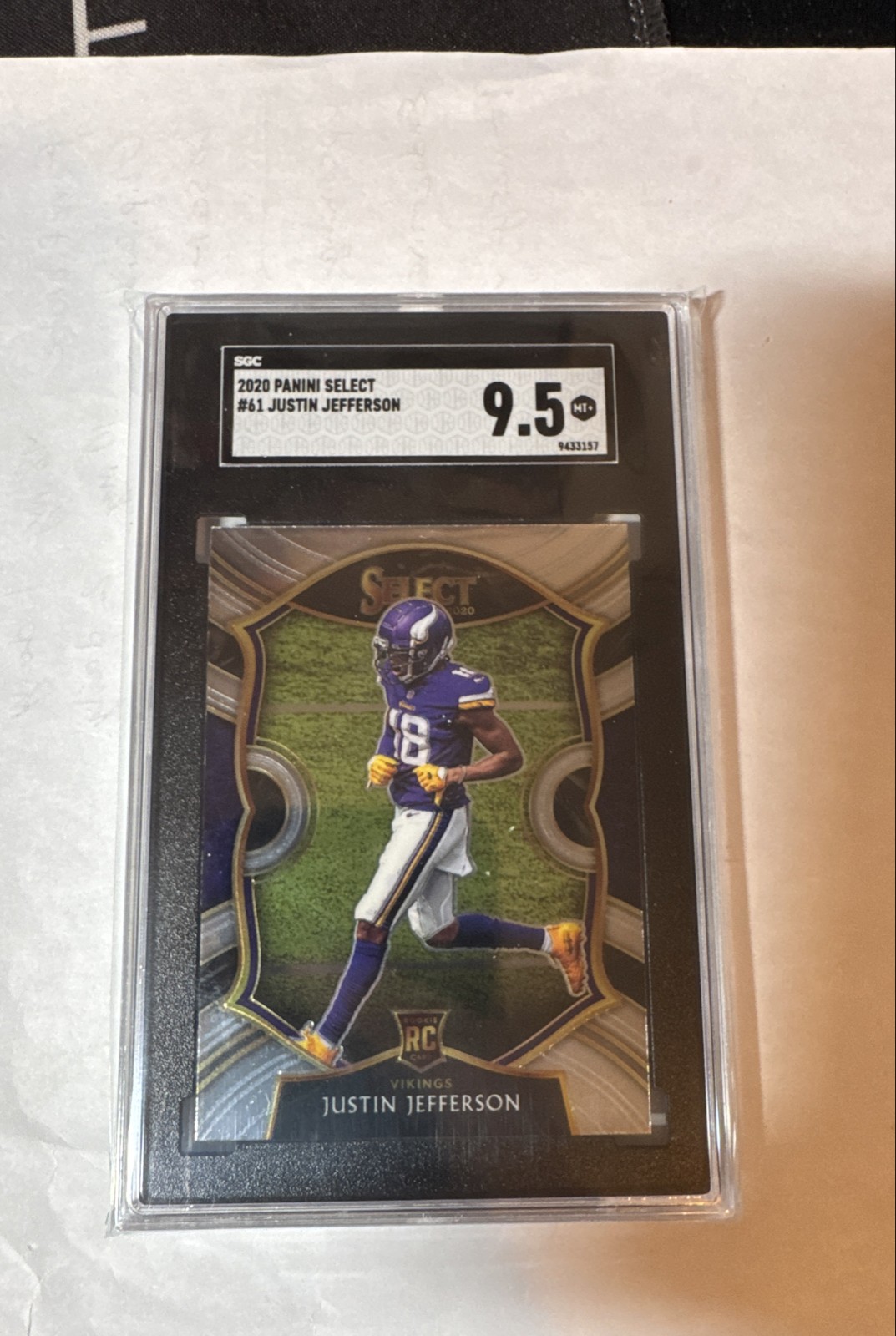 2020 Panini Select - Concourse Justin Jefferson #61 (RC) SGC 9.5 Vikings