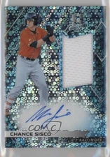 2018 Chronicles Spectra Rookie Jersey Neon Blue Prizm /99 Chance Sisco Auto RC