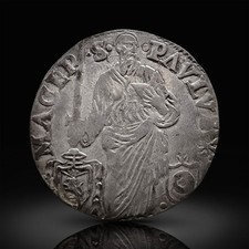PAPAL STATES Paul III Farnese (1534-1549) Vatican Silver Giulio - MACERATA