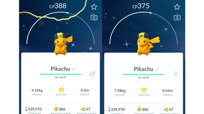  Shiny (Schillernd) Pikachu Ethan's Hat Pokemon GO  Registered Only