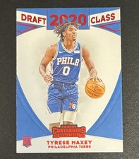 Tyrese Maxey 2020-21 Contenders Draft Class Red ROOKIE #26 - Philadelphia 76ers