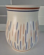 Poole Pottery Freeform Shape 718 PV Pattern (Slits) Vase