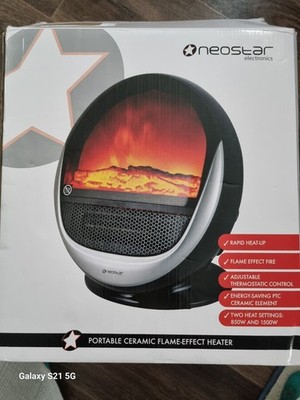 Neostar tragbare Keramikflamme - Effektheizung. Rapid Heat Up