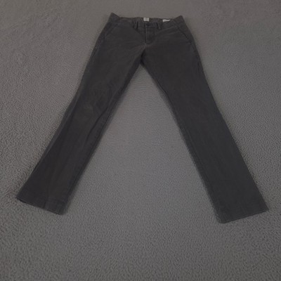 Gap Pants Mens 29x30 Gray Skinny Fit GapFlex Original Khakis Cotton Stretch Leg