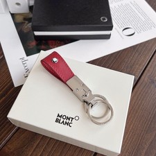 Montblanc Llavero Cuero Rojo Hombre Llavero