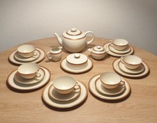 Königlich priv. Tettau Teeservice 22tlg US-Zone 1945-1949 Porzellan Rar Vintage