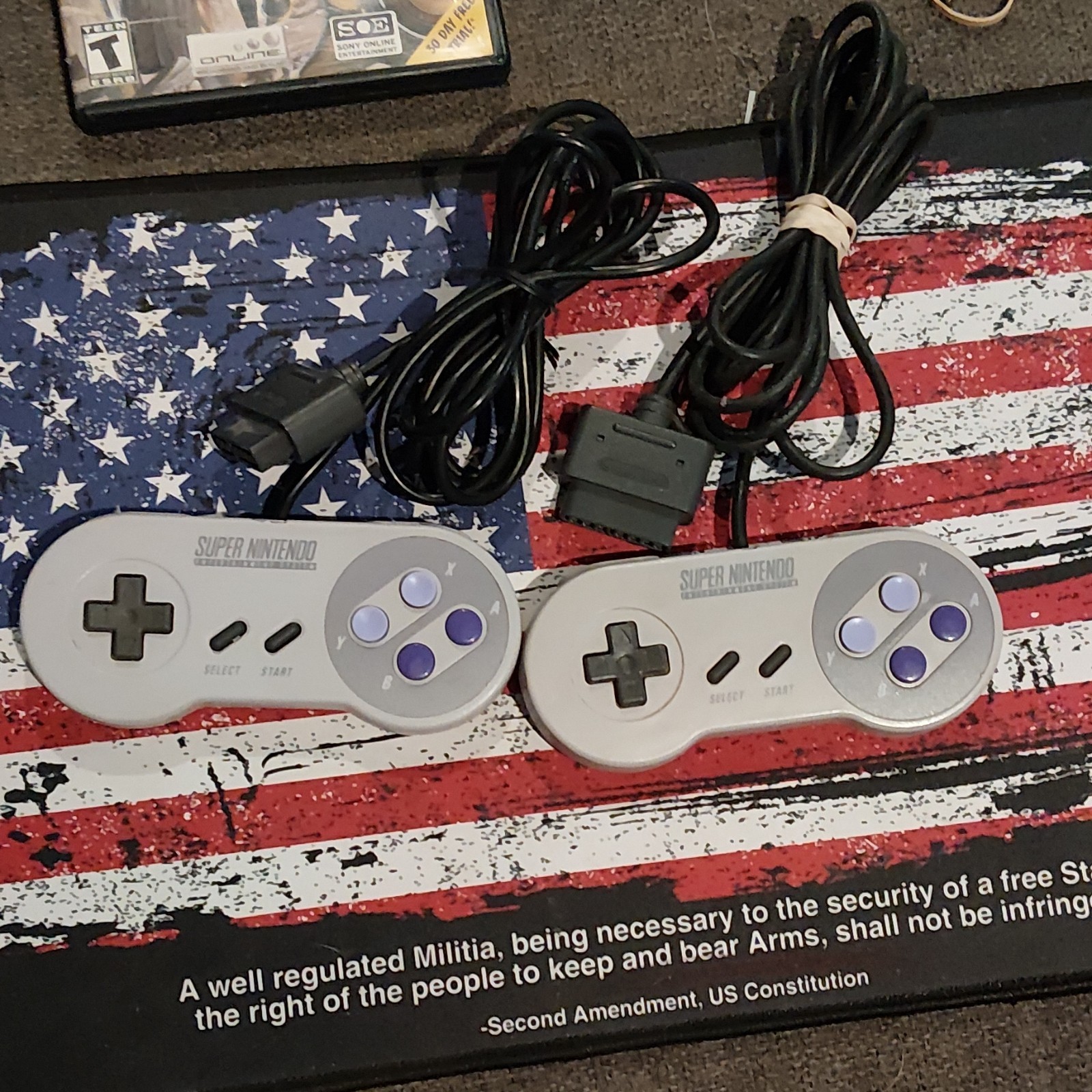 Lot of 2 Nintendo SNES Controllers