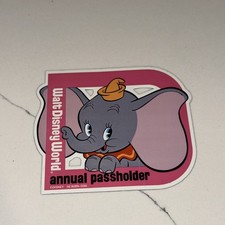 Disney WDW AP Authentic Annual Passholder Car Magnet Classic "D" Dumbo