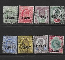 British Levant 1905/12 selection to 1/- G/FU