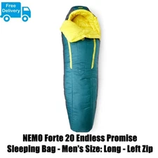 "NEMO Forte 20 Endless Promise Sleeping Bag - Men's Size: Long - Left Zip "