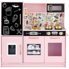 Best Choice Products Wooden Play Kitchen for Kids with 11 Accessories, Ages 3 