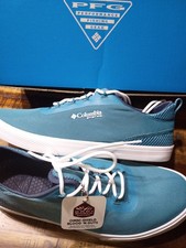 Men's Columbia PFG Distant Water FISHING BOATING CASUAL SHOE CANYON BLUE SZ 9.5